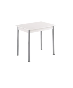TAVOLO "FLORIO" BIANCO, 80x59x73CM